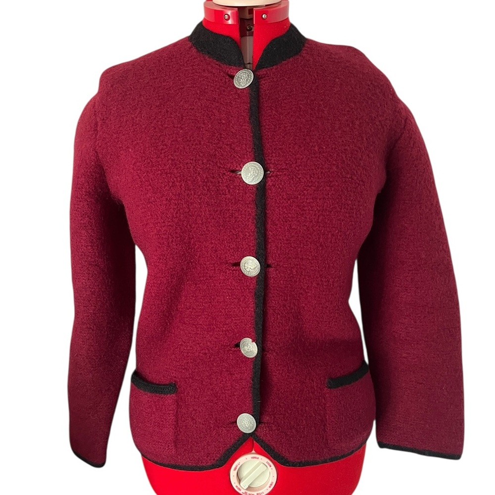 Vintage 1940-50s Hofer Wool Jacket – Made in Austria – Statement Piece 🖤🧣